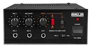 Ahuja PA400S 2 Microphone & 1 Aux Input Amplifier Ahuja PA400S 2 Microphone & 1 Aux Input Amplifier