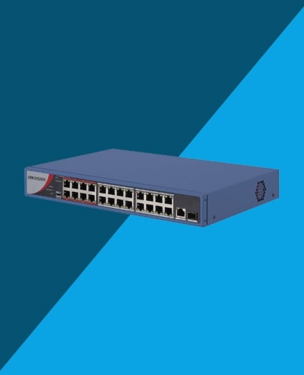 Hikvision DS-3E0326P-E/M(C) 24-Port Fast Ethernet Unmanaged POE Switch Hikvision DS-3E0326P-E/M(C) 24-Port Fast Ethernet Unmanaged POE Switch