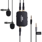 Comica Audio DUAL.LAV D03 UC Dual Omnidirectional Lavalier Microphones with Monitoring for USB Type-C Devices Comica Audio DUAL.LAV D03 UC Dual Omnidirectional Lavalier Microphones with Monitoring for USB Type-C Devices