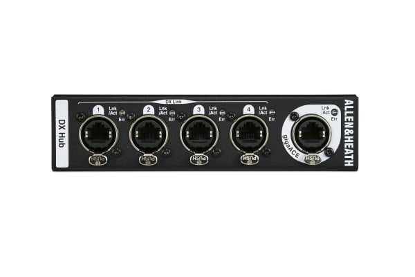 Allen & Heath DX-HUB ½ Rack gigaACE Port Hub Expanders Allen & Heath DX-HUB ½ Rack gigaACE Port Hub Expanders