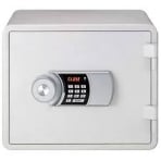 Eagle YESM-015K Digital And Key Lock Fire Resistant White Safe Eagle YESM-015K Digital And Key Lock Fire Resistant White Safe