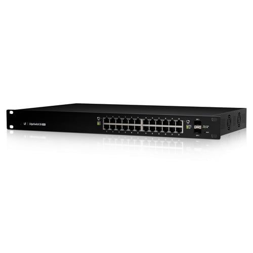 Ubiquiti EdgeSwitch 24-Port 500-W Managed PoE + Gigabit Switch with SFP Ubiquiti EdgeSwitch 24-Port 500-W Managed PoE + Gigabit Switch with SFP