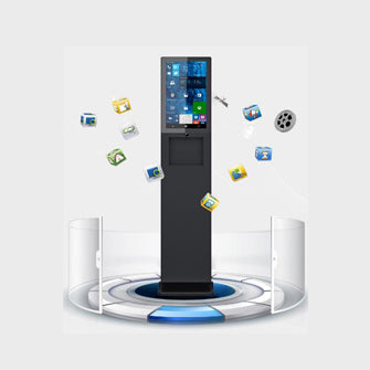 Trend 21.5" Stylish Hand Sanitizer Digital Signage Kiosks – TD-215SKF7