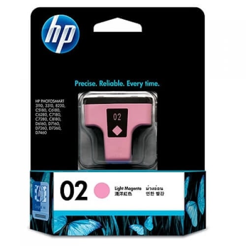 HP 02 Light Magenta Original Printhead Cartridge C8775 HP 02 Light Magenta Original Printhead Cartridge C8775