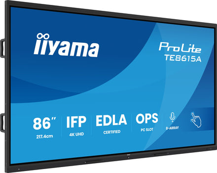 iiyama ProLite TE8615A-B2AG 86-inch 4K interactive flat panel