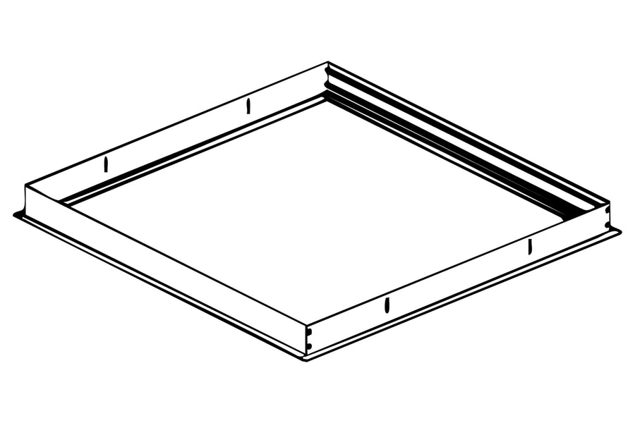 Biamp BMA 360D 600 mm Recessed Mount Kit, White – BMA 360D-RM-I