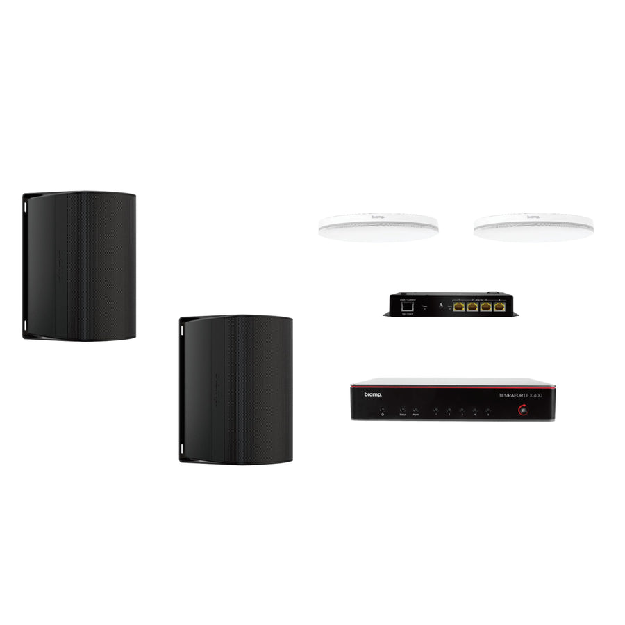 Biamp TesiraFORTÉ X 400 Large Meeting Room Bundle – MRB-L-X400-C-DXS5