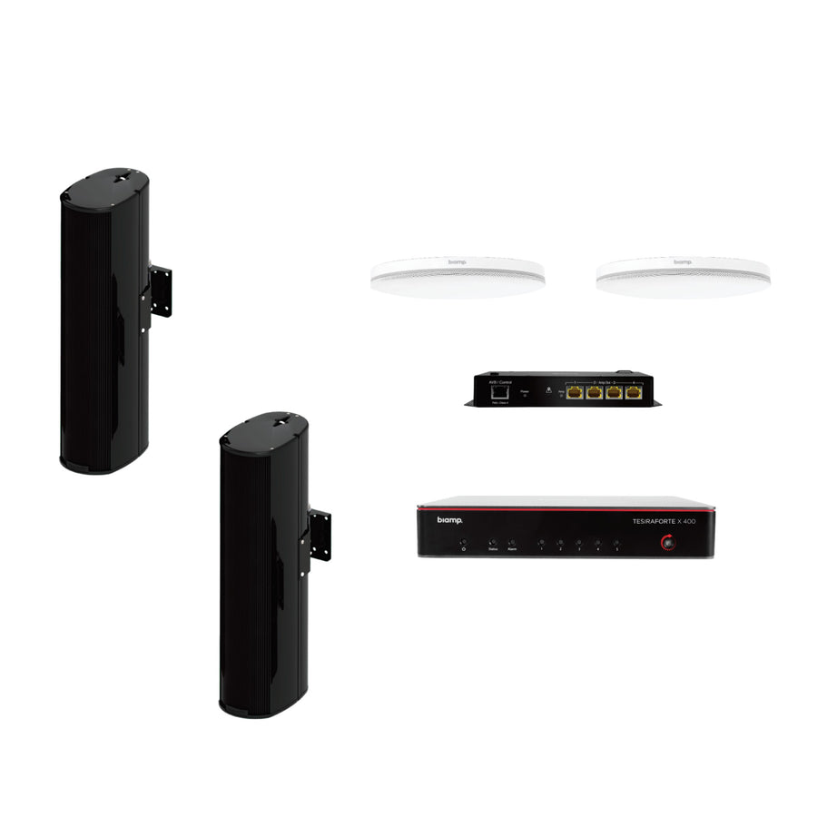 Biamp TesiraFORTÉ X 400 Large Meeting Room Bundle – MRB-L-X400-C-ENT206