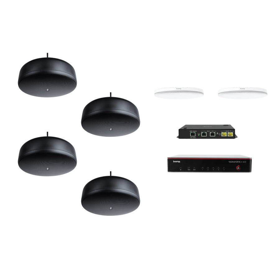 Biamp Meeting Room Bundle with TesiraFORTÉ X 400 – MRB-L-X400-C-P6SM