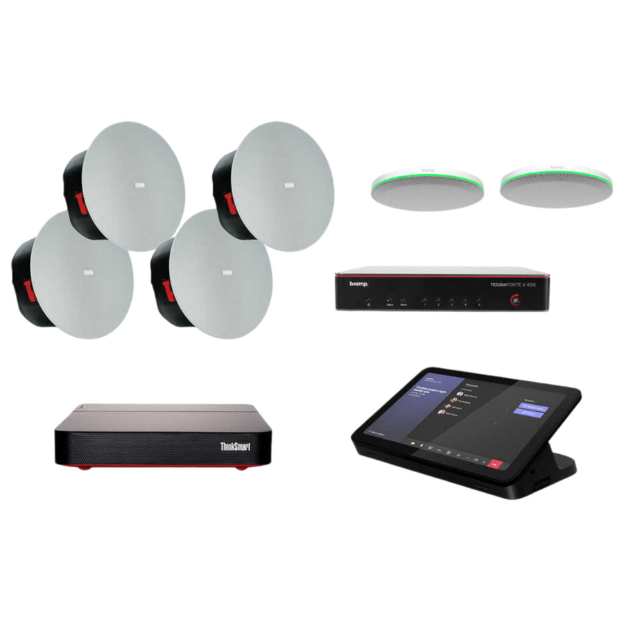 Biamp Teams Room Bundle with TesiraFORTÉ X 400 – MRB-L-X400-C-TSC2IP-T