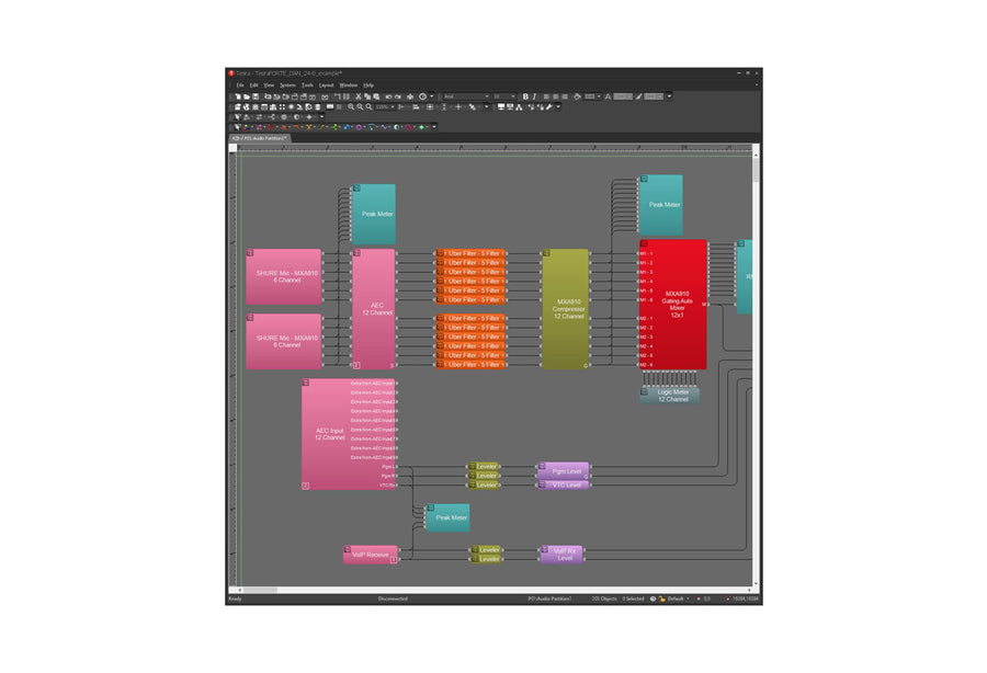Biamp Tesira Audio System Configuration Software – 900.0107