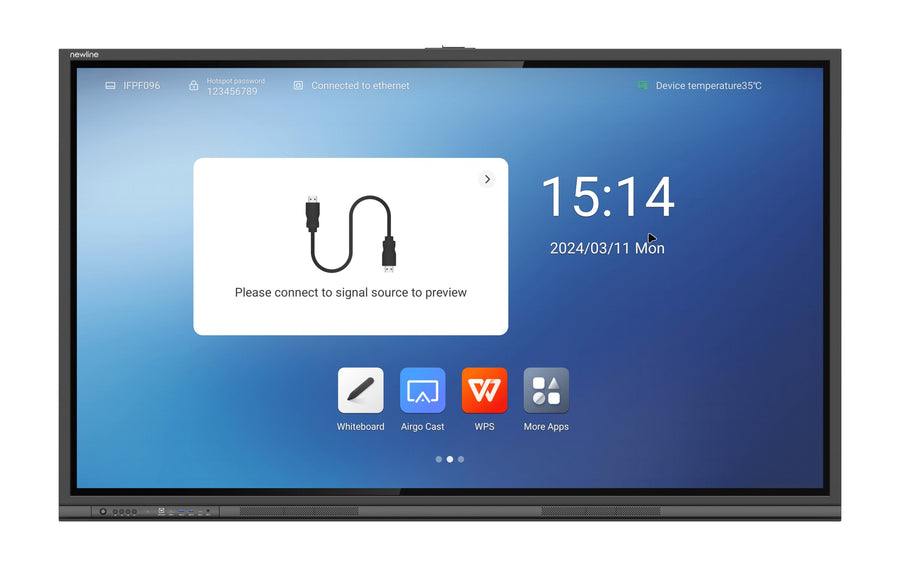Newline S Pro Series 65-inch 4K UHD Interactive Flat Panel – TT-6523S