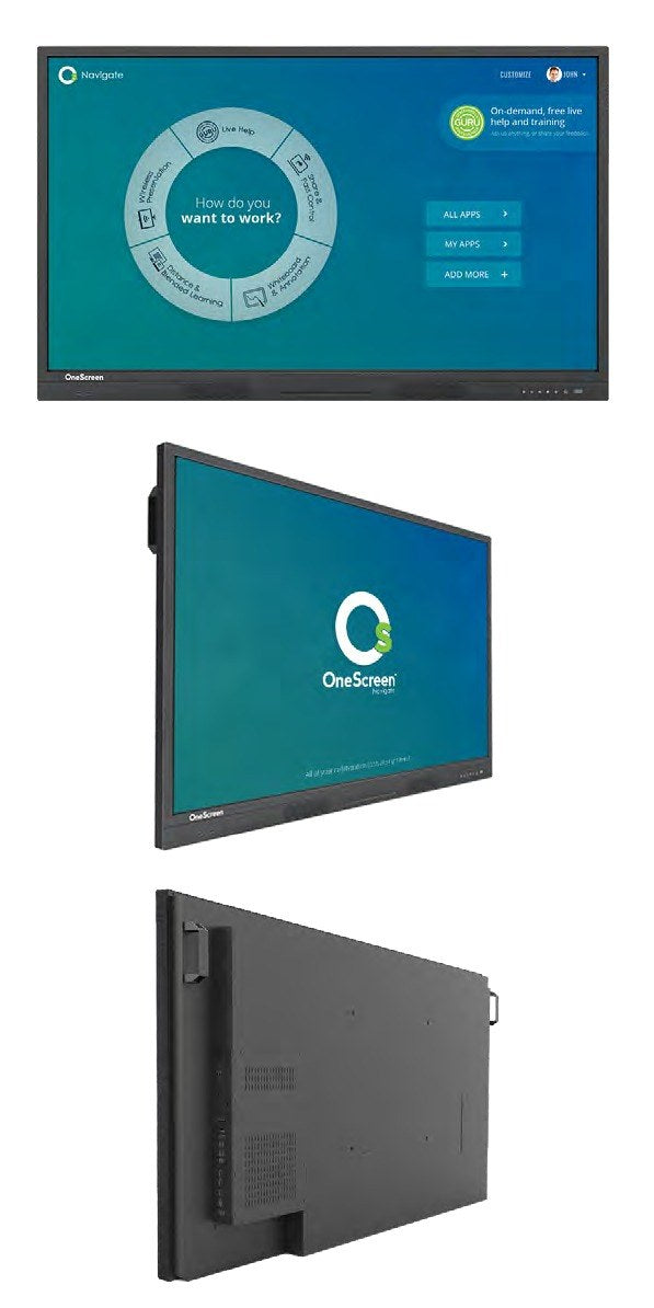 OneScreen Touchscreen T5 Education 75-inch Interactive Flat Panel