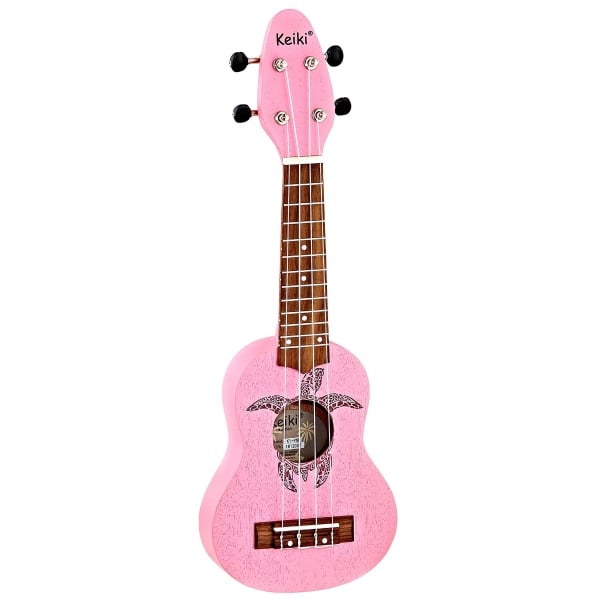 Ortega K1-PNK Keiki Soprano Ukulele Satin Pink Finish Ortega K1-PNK Keiki Soprano Ukulele Satin Pink Finish