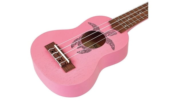 Ortega K1-PNK Keiki Soprano Ukulele Satin Pink Finish Ortega K1-PNK Keiki Soprano Ukulele Satin Pink Finish