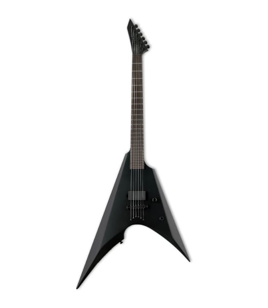 ESP LTD Arrow Black Metal Neck-Thru Black Satin Finish