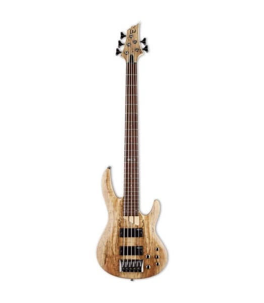 ESP LTD B-205SM Series 5-String Bass, Spalted Maple Natural Satin Finish Guitar ESP LTD B-205SM Series 5-String Bass, Spalted Maple Natural Satin Finish Guitar