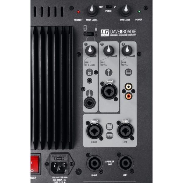 LD Systems DAVE 8 ROADIE Portable Active PA System with 3-Channel Mixer LD Systems DAVE 8 ROADIE Portable Active PA System with 3-Channel Mixer