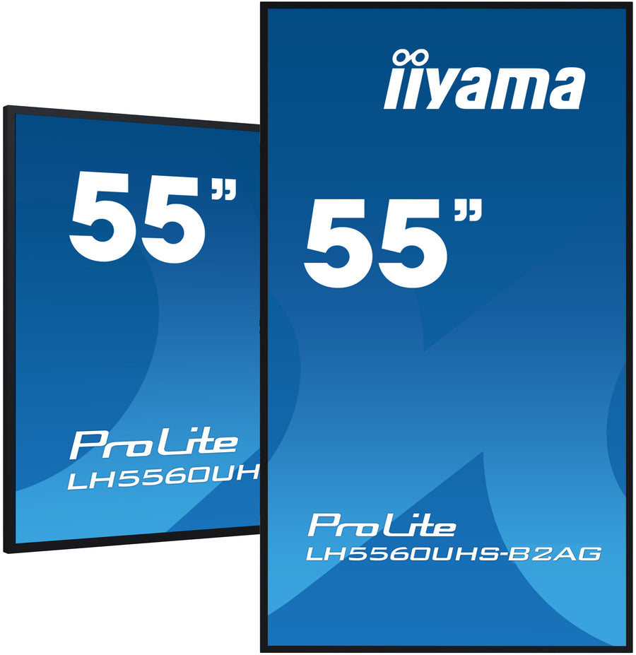 IIYAMA 55" 4K UHD professional digital signage display with advanced control and connectivity options – ProLite LH5560UHS-B2AG