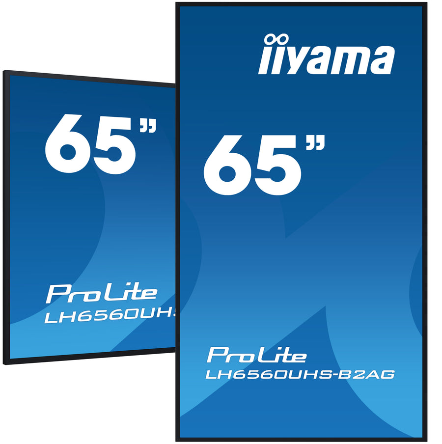 IIYAMA 65" 4K UHD professional digital signage display with advanced control and connectivity options – ProLite LH6560UHS-B2AG