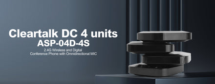 Angekis Cleartalk DC 4-Unit Conference Phone with Microphones