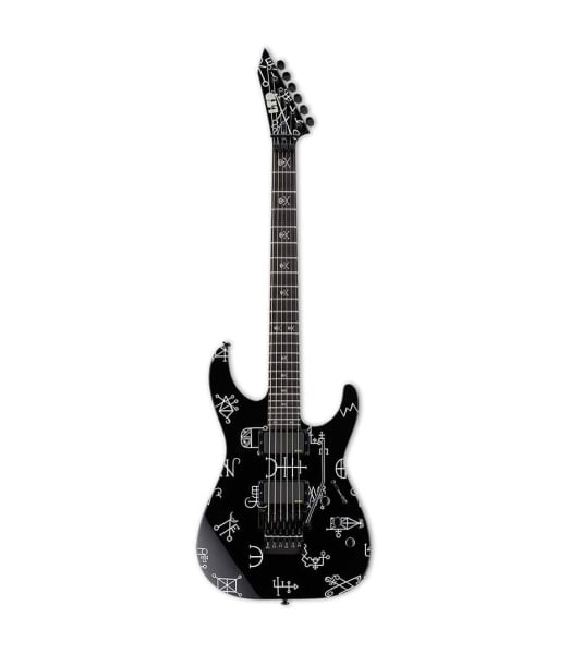 ESP LKHDEMON + Case LTD Kirk Hammett KH Demonology, Black, Tombstone Case included ESP LKHDEMON + Case LTD Kirk Hammett KH Demonology, Black, Tombstone Case included