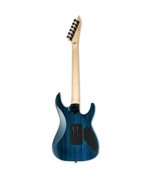 ESP LTD MH-203 Lefty Electric Guitar Quilted Maple Top in See-Thru Blue Finish & Maple Fingerboard ESP LTD MH-203 Lefty Electric Guitar Quilted Maple Top in See-Thru Blue Finish & Maple Fingerboard