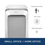 Fellowes Powershred LX210 Micro-Cut Shredder (White) Fellowes Powershred LX210 Micro-Cut Shredder (White)
