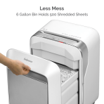 Fellowes Powershred LX210 Micro-Cut Shredder (White) Fellowes Powershred LX210 Micro-Cut Shredder (White)