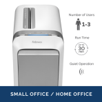 Fellowes Powershred LX220 Micro-Cut Shredder (White) Fellowes Powershred LX220 Micro-Cut Shredder (White)