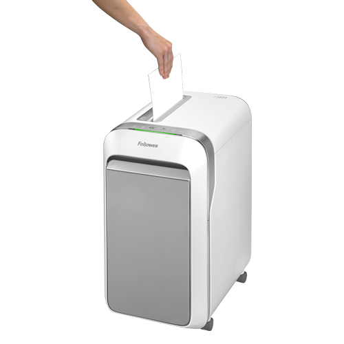 Fellowes Powershred LX221 Micro-Cut Shredder - White Fellowes Powershred LX221 Micro-Cut Shredder - White