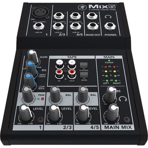 Mackie Mix5 5-Channel Compact Mixer Mackie Mix5 5-Channel Compact Mixer