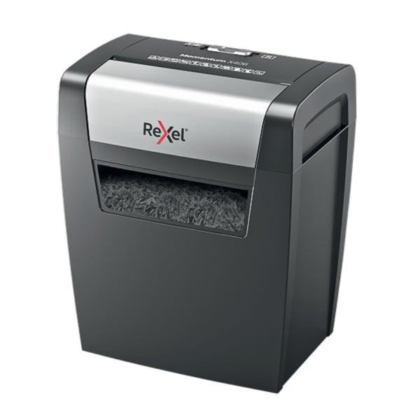 Rexel Momentum X406 6 Sheet 80 gsm P-4 Noise Free Cross Cut Shredder Rexel Momentum X406 6 Sheet 80 gsm P-4 Noise Free Cross Cut Shredder