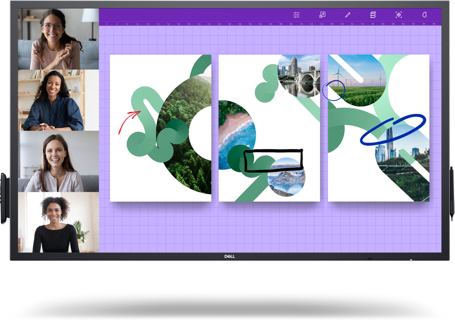Dell 55" 4K Interactive Touch Monitor (P5524QT) – Enhance Collaboration with High-Performance Touch Technology