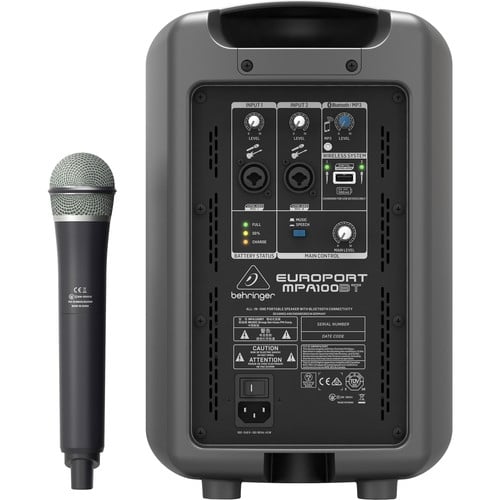 Behringer MPA100BT All-in-One Portable 100-Watt Speaker Behringer MPA100BT All-in-One Portable 100-Watt Speaker