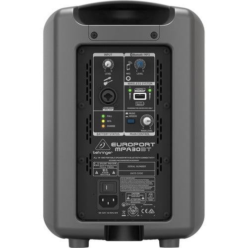 Behringer All-in-One Portable 30-Watt Speaker with Bluetooth Behringer All-in-One Portable 30-Watt Speaker with Bluetooth