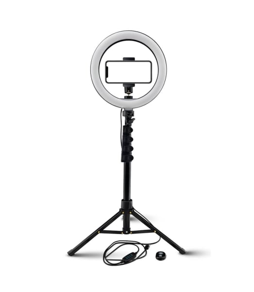 Mackie M-RING-10-10” 3-Color Ring Light Kit With Stand & Remote Mackie M-RING-10-10” 3-Color Ring Light Kit With Stand & Remote