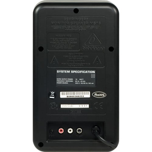 Behringer MS16 High-Performance Active 16-Watt Personal Monitor System Behringer MS16 High-Performance Active 16-Watt Personal Monitor System
