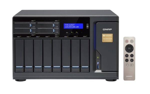 QNAP 12-Bay TurboNAS, SATA 6G, Core i5-6500 3.2 GHz, 16GB RAM QNAP 12-Bay TurboNAS, SATA 6G, Core i5-6500 3.2 GHz, 16GB RAM