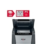 Rexel Optimum Auto+100M 100 Sheet 80 gsm P-5 Jam-Free Auto Reverse Function Micro Cut Shredder Rexel Optimum Auto+100M 100 Sheet 80 gsm P-5 Jam-Free Auto Reverse Function Micro Cut Shredder