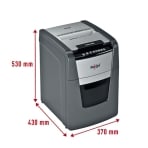 Rexel Optimum Auto+100M 100 Sheet 80 gsm P-5 Jam-Free Auto Reverse Function Micro Cut Shredder Rexel Optimum Auto+100M 100 Sheet 80 gsm P-5 Jam-Free Auto Reverse Function Micro Cut Shredder