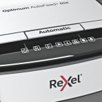 Rexel Optimum 50X 50 Sheet 80 gsm P-4 Jam-Free Auto Reverse Function Cross-Cut Shredder Rexel Optimum 50X 50 Sheet 80 gsm P-4 Jam-Free Auto Reverse Function Cross-Cut Shredder