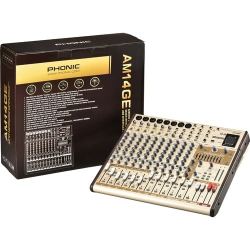 Phonic AM14GE AM Gold Edition Compact Mixer Phonic AM14GE AM Gold Edition Compact Mixer