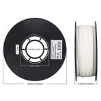 Inland 1.75mm Black PLA 3D Printer Filament White Inland 1.75mm Black PLA 3D Printer Filament White