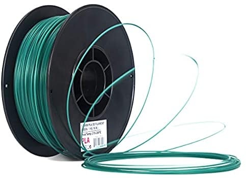 Inland 1.75mm Black PLA 3D Printer Filament Green