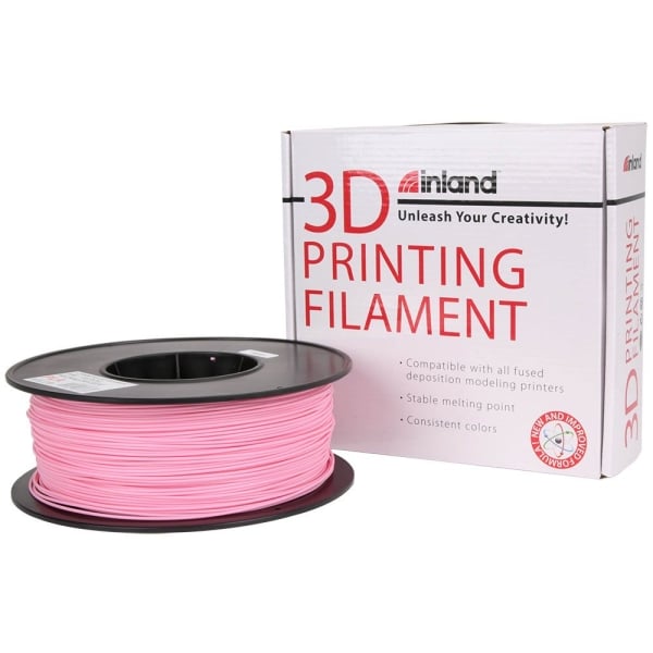 Inland 1.75mm Black PLA 3D Printer Filament Magenta