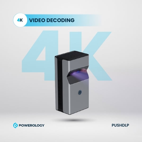 Powerology PUSHDLP 4K Short Throw Projector – 350 Lumens, Android 9 Powerology PUSHDLP 4K Short Throw Projector – 350 Lumens, Android 9