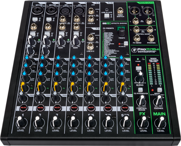 Mackie ProFX10v3 10 Channel Professional Effects Mixer with USB Mackie ProFX10v3 10 Channel Professional Effects Mixer with USB