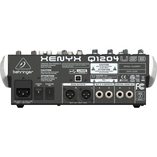 Behringer XENYX Q1204USB 12-Input USB Audio Mixer Behringer XENYX Q1204USB 12-Input USB Audio Mixer