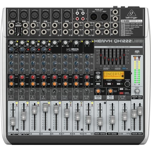 Behringer XENYX QX1222USB 16-Input USB Audio Mixer Behringer XENYX QX1222USB 16-Input USB Audio Mixer